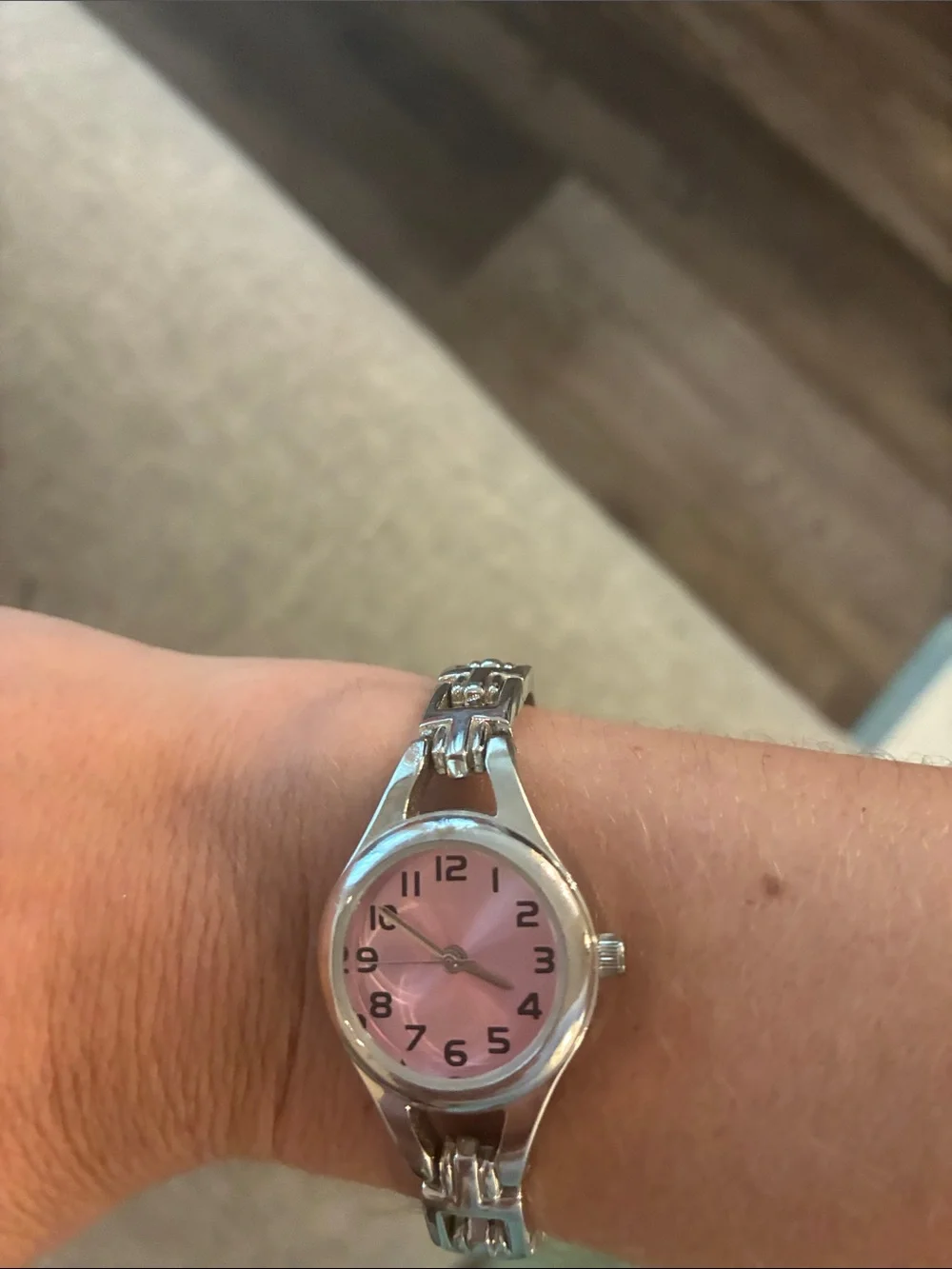 4 for $10 💗💗 Silver link Watch with Pink face